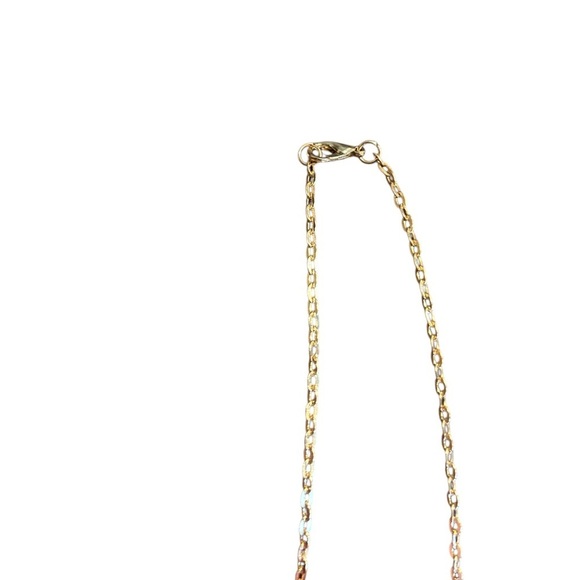 Elegant Gold and Black Floral Gold Tone Pendant Necklace - Picture 4 of 4